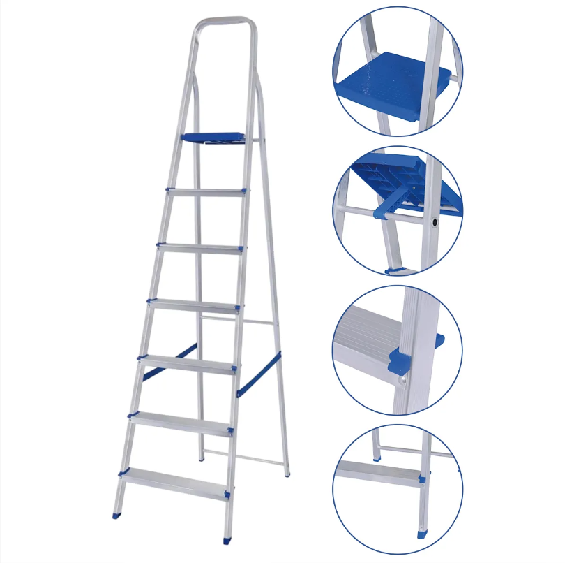 Escada alumínio 7 degraus - 2