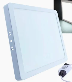 PLAFON LED SOBREPOR 18W QUADRADO 22X22CM BIVOLT